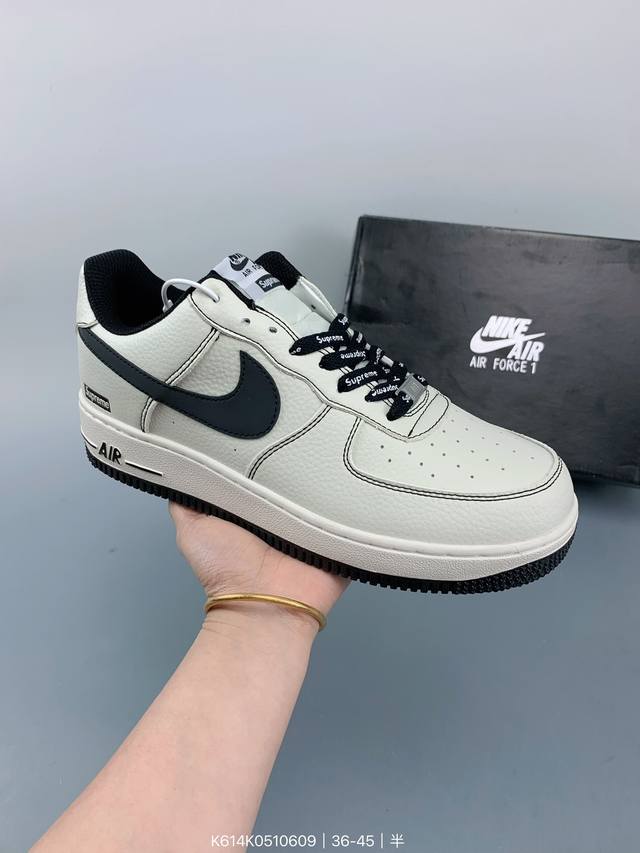 Nike Air Force 1 ′07 Lv8 X Stussy 斯图西联名款 耐克空军一号低帮板鞋 size：如图 编码：K614K0510609