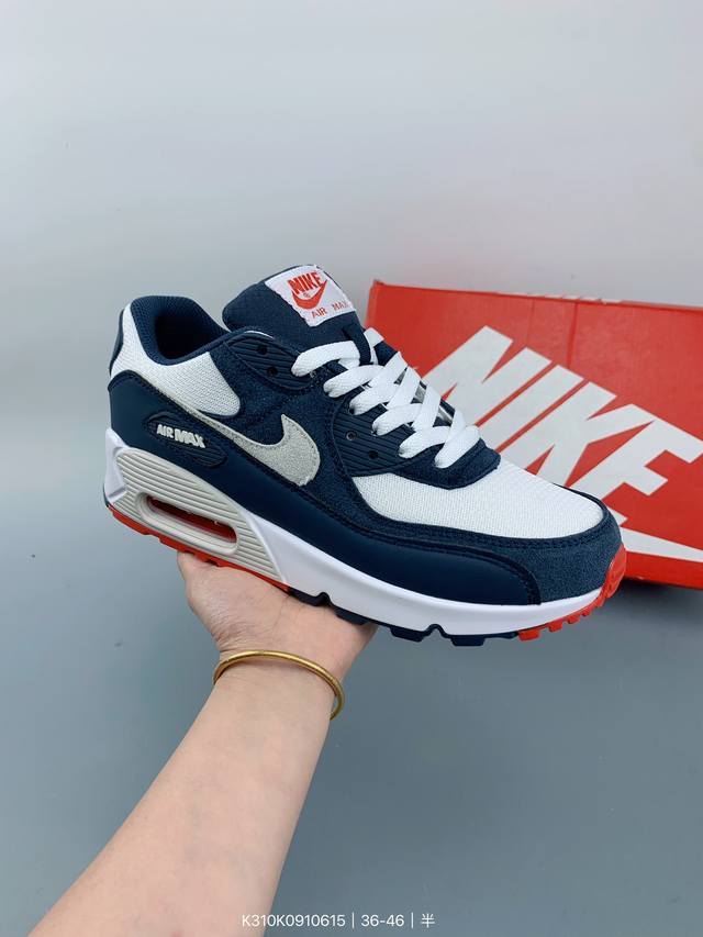 耐克nike Air Max 90 经典复古小气垫缓震跑鞋 size：如图 编码：K310K0910615