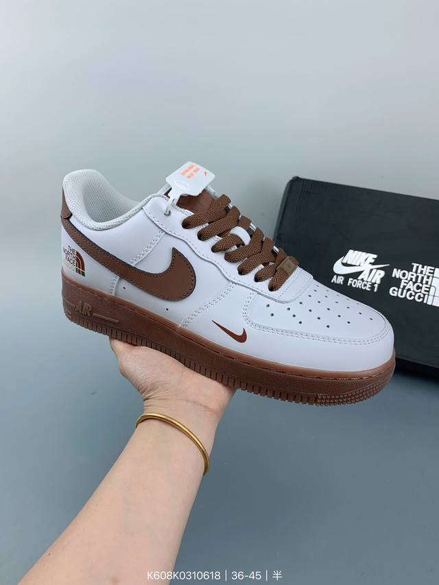 Nike Air Force 1 '07 Low “北面联名-白雪公主”空军一号 低帮 世界白雪皑皑，独我温暖如春！折边针车 工艺难度大 原楦头原纸板 原装鞋盒