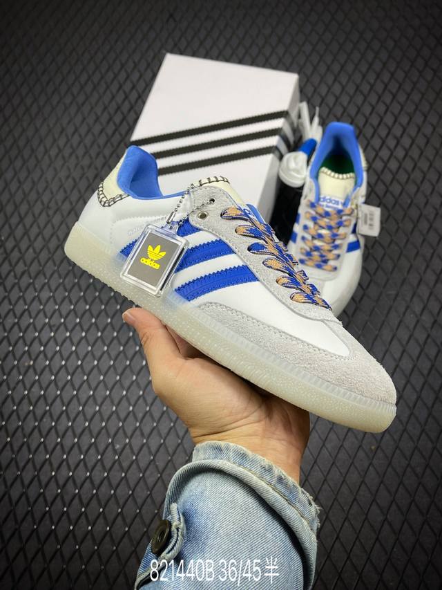 公司级阿迪达斯三叶草adidas Wb Samba桑巴舞系列绅士德训足球风百搭低帮休闲运动板鞋 货号:Gy5068 尺码:36 36.5 37 38 38.5