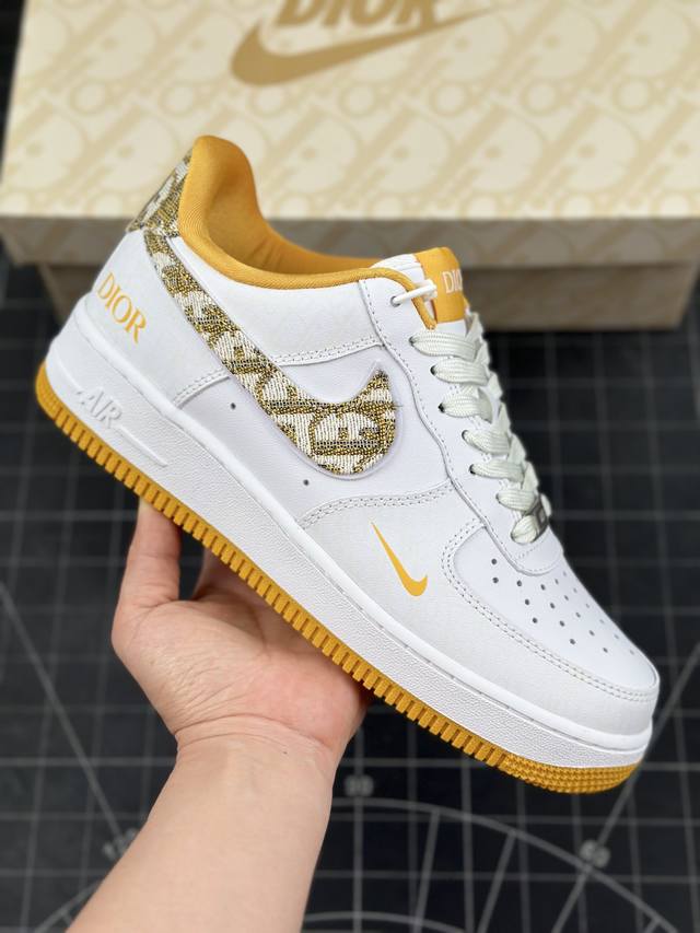 本地 核心私 公司级nike Air Force 1 '07 Low “迪奥联名--黄暗夜行者”空军一号 低帮运动休闲鞋 折边针车 工艺难度大 原楦头原纸板 原