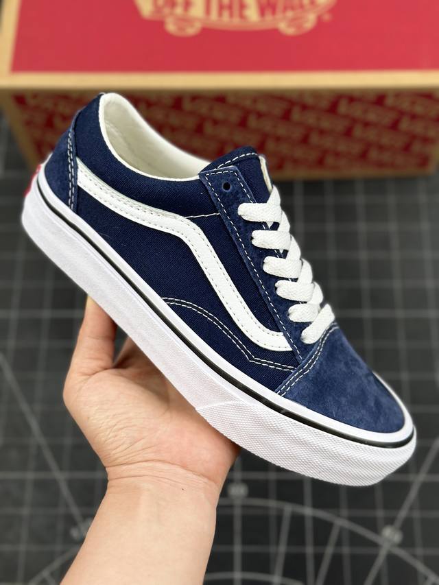 本地 核心私 万斯vans Old Skool 藏蓝色 安纳海姆系列 经典高帮硫化板鞋 #贴合当下最受欢迎的搭配色调元素，全新色系挑战，让你的vans与众不同，