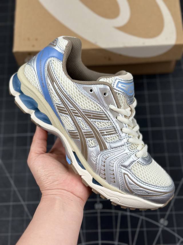 本地 核心私 日本专业跑鞋品牌 亚瑟士 Asics Gel Kayano 14 系列轻量缓震休闲运动跑步鞋 采用环保太空合成革配合透气网眼布鞋面材质#中底3D可