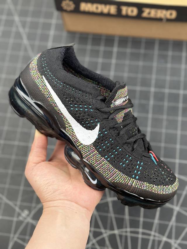 本地 核心私 Yh版 大气垫神鞋 新版本来了，夏日压马路绝配！全新耐克nike Air Vapormax 2023 Flyknit Fk Black Multi