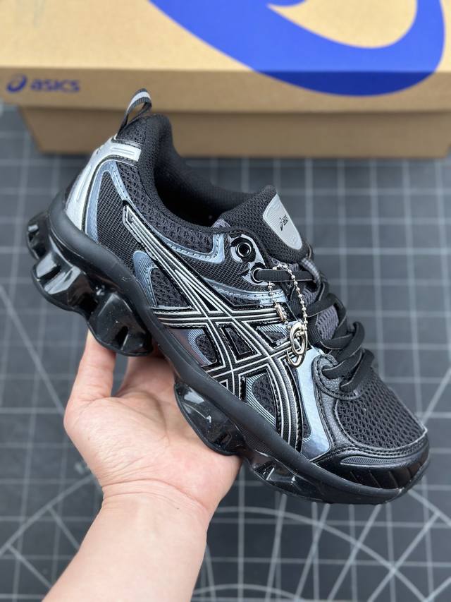 本地 核心私 公司级asics Gel-Quantum Kinetic 亚瑟士 复古休闲运动鞋厚底增高老爹鞋 #采用 Gel Scutoid 技术的橡胶鞋底。在