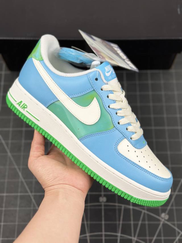 本地 核心私 耐克nike Air Force 1’07 Lv8 Low Aquarius Blue 空军一号经典低帮百搭休闲运动板鞋“皮革水瓶座水蓝” #男女