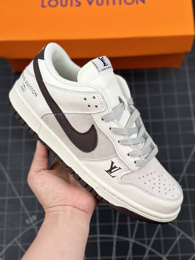 本地 核心私 公司级耐克 Nike Sb Dunk Low “Lv联名 周年高端定制 低帮休闲板鞋 定制专属鞋盒 大厂纯原品质 超高清洁度 皮料切割干净无任何毛