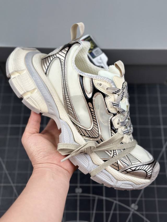 本地 核心私 Ok版 法国高端奢侈品牌-巴黎世家balenciaga 3Xl Sneakers 3+系列低帮复古阔型底姥爹风潮流百搭休闲慢跑鞋 男女鞋配件防尘袋