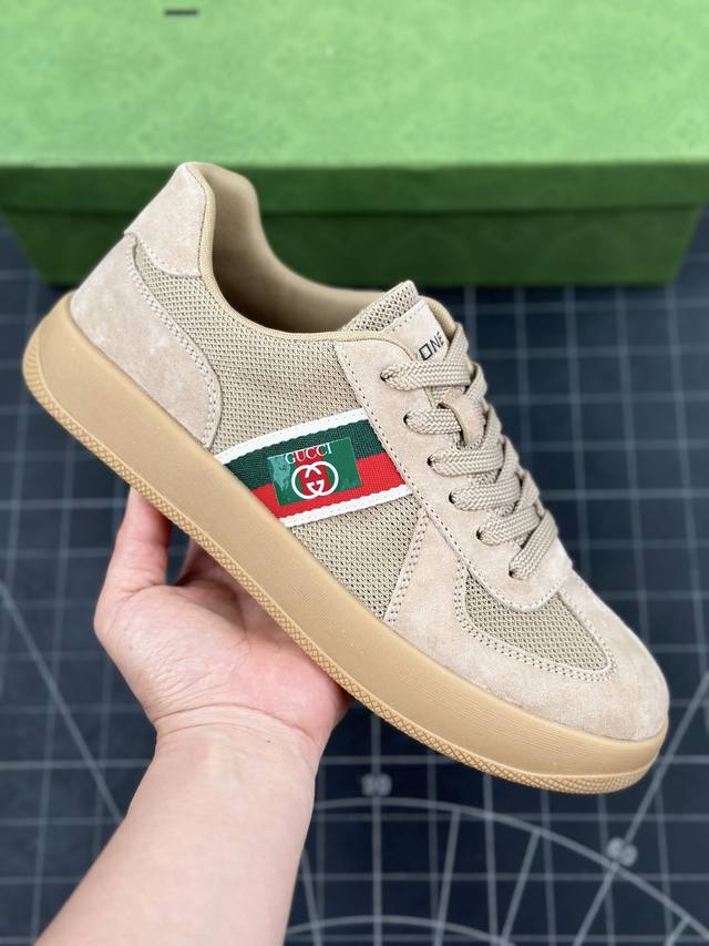 本地 核心私 gucci 轻奢单品 广东品质原厂 高奢古驰gucci Screener Gg High-Top Sneaker休闲潮鞋系列 意大利进口超软小牛皮