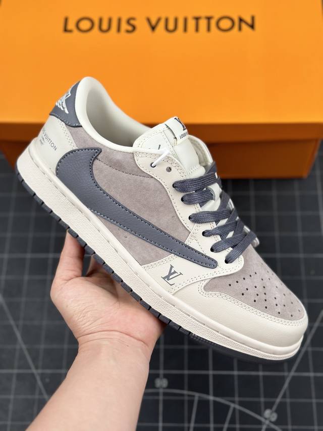 本地 核心私 travis Scott X Fragment Design X Jordan Air Jordan 1 Low Og Sp Aj1 乔1Lv联名