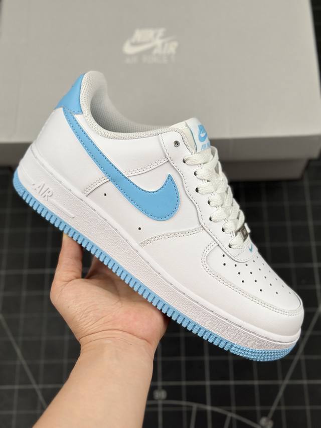 本地 核心 nike Air Force 1 Low 白蓝 空军一号低帮运动休闲板鞋 官方同步 原装级别 原楦头原纸板 打造纯正空军版型#专注外贸渠道 全掌内置