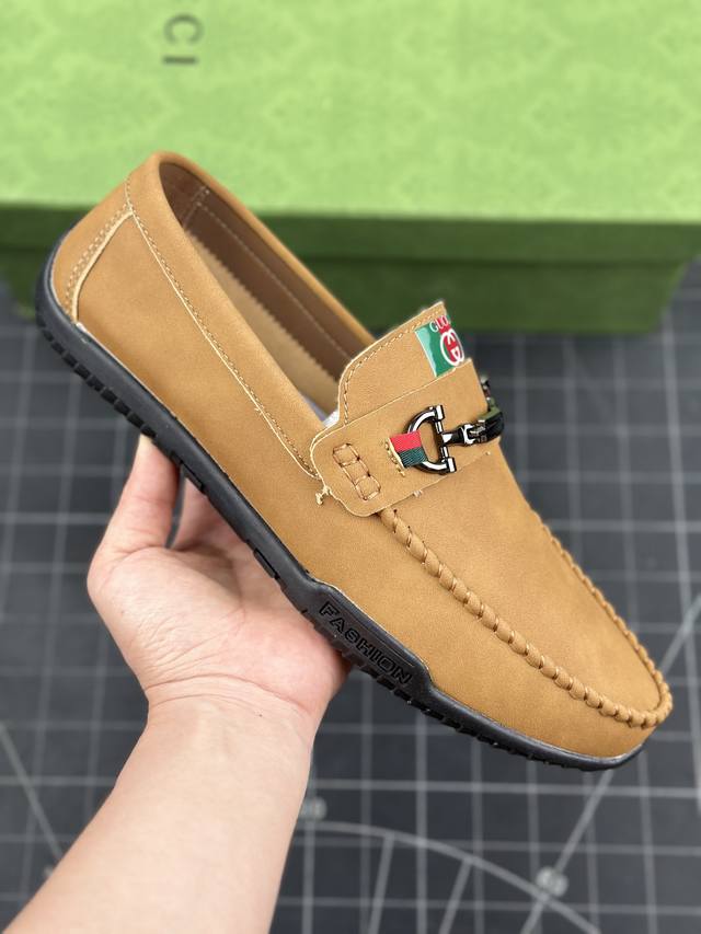 本地 核心私 gucci 轻奢单品豆豆鞋 广东品质原厂 高奢古驰gucci Screener Gg High-Top Sneaker休闲潮鞋系列意大利进口超软小