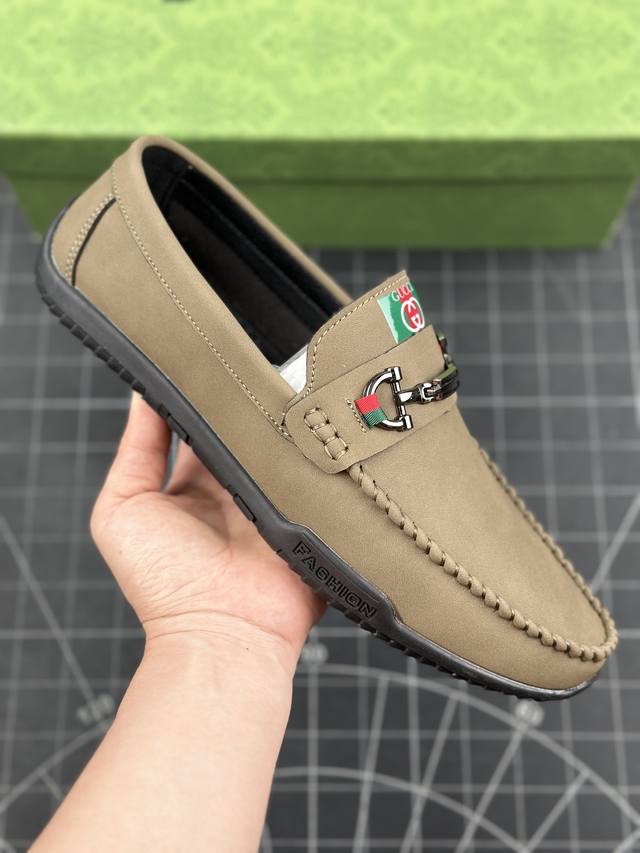 本地 核心私 gucci 轻奢单品豆豆鞋 广东品质原厂 高奢古驰gucci Screener Gg High-Top Sneaker休闲潮鞋系列意大利进口超软小