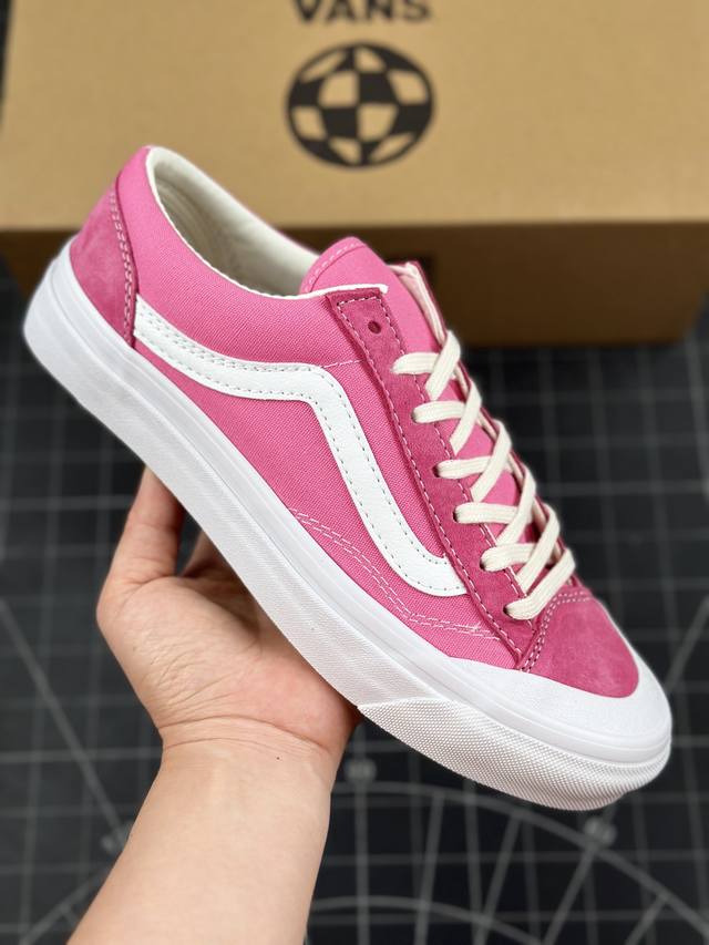 本地 核心私 万斯vans Old Skool Reissue 136 火龙果 超级百搭时尚休闲鞋 半月包头硫化板鞋 原厂硫化工艺 耐磨橡胶大底 透气舒适 工艺