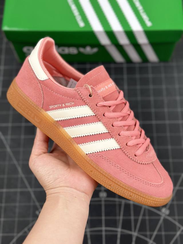 本地 核心私 adidas Handball Spezial 三叶草手球特别版圣帕特里克节联名款 全鞋采用yezzy500一样的皮料 进口长绒皮，特殊工艺技术