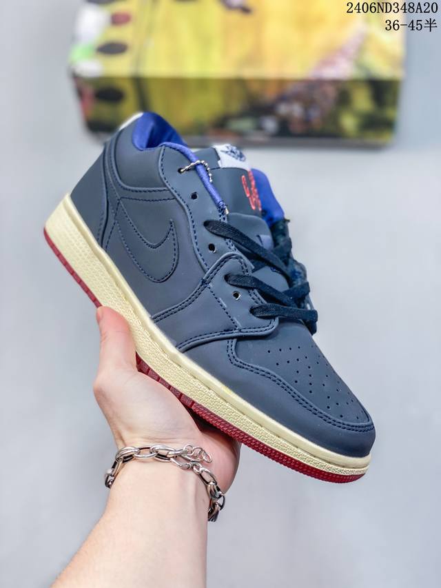 Eastside Golf X Air Jordan 1 Low 乔1低帮深蓝高尔夫 货号dv1759 C7202007#36-45半 06Nd348A20