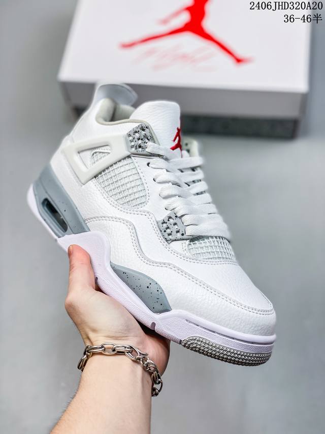 原盒头层特价 耐克 Nike Air Jordan 4 Retro Og迈克尔 乔丹aj4代乔4 中帮复古休闲运动文化篮球鞋。秉承轻量化的速度型篮球鞋设计思想完