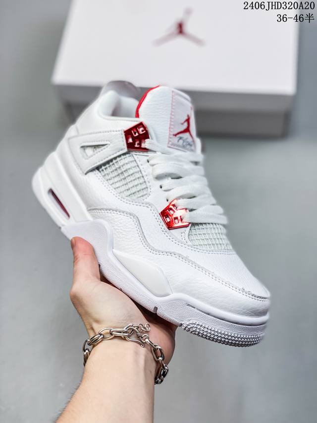 原盒头层特价 耐克 Nike Air Jordan 4 Retro Og迈克尔 乔丹aj4代乔4 中帮复古休闲运动文化篮球鞋。秉承轻量化的速度型篮球鞋设计思想完