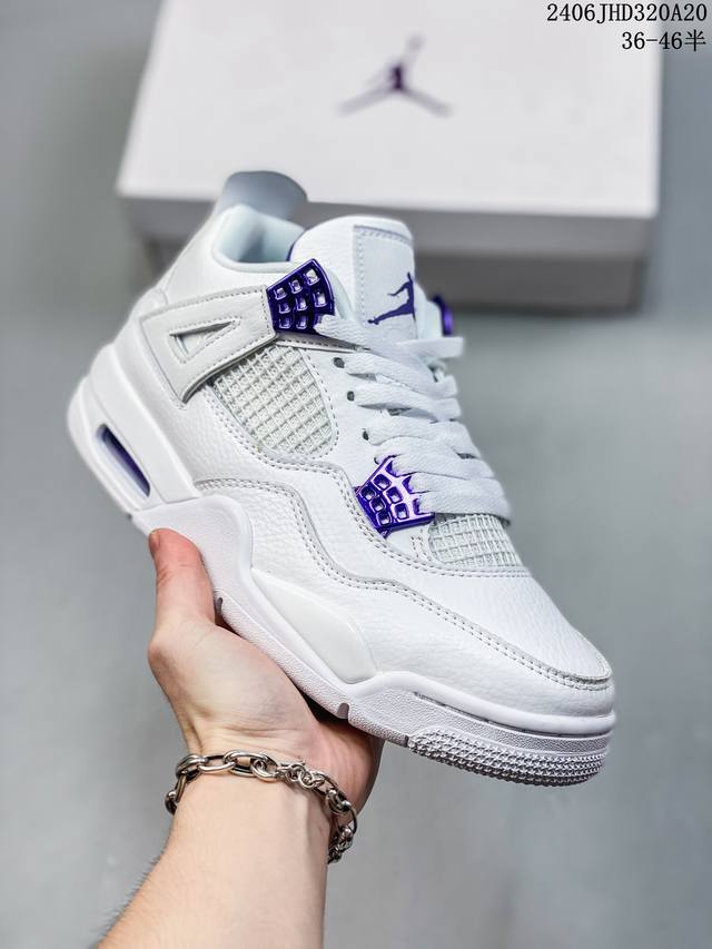 原盒头层特价 耐克 Nike Air Jordan 4 Retro Og迈克尔 乔丹aj4代乔4 中帮复古休闲运动文化篮球鞋。秉承轻量化的速度型篮球鞋设计思想完