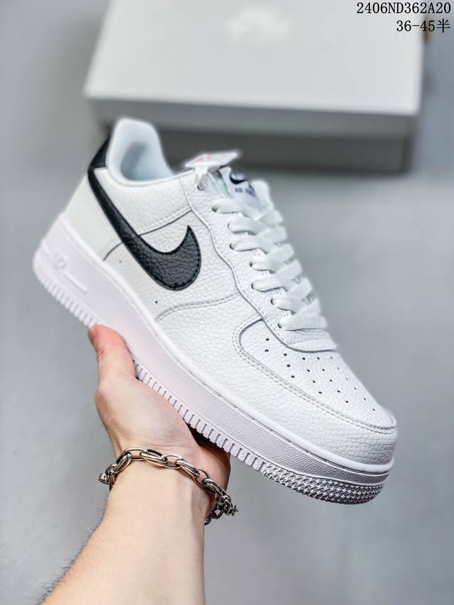 公司级带半码 耐克nike Air Force 1 Low 空军一号低帮休闲板鞋 打造纯正空军版型#专注外贸渠道 全掌内置蜂窝气垫 #原盒配件 原厂中底钢印、拉