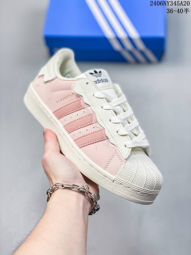 阿迪达斯adidas三叶草 Originals Superstar 低帮贝壳头经典百搭休闲运动板鞋。 06Ny345A20