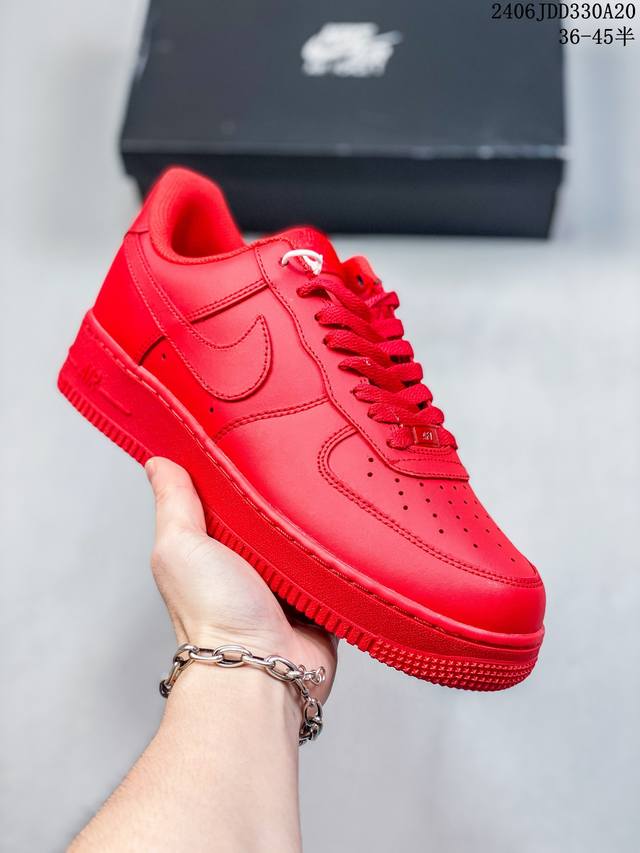 公司级带半码 耐克nike Air Force 1 Low 空军一号低帮休闲板鞋 打造纯正空军版型#专注外贸渠道 全掌内置蜂窝气垫 #原盒配件 原厂中底钢印、拉