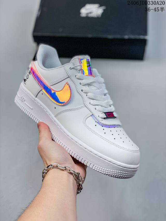 公司级带半码 耐克nike Air Force 1 Low 空军一号低帮休闲板鞋 打造纯正空军版型#专注外贸渠道 全掌内置蜂窝气垫 #原盒配件 原厂中底钢印、拉