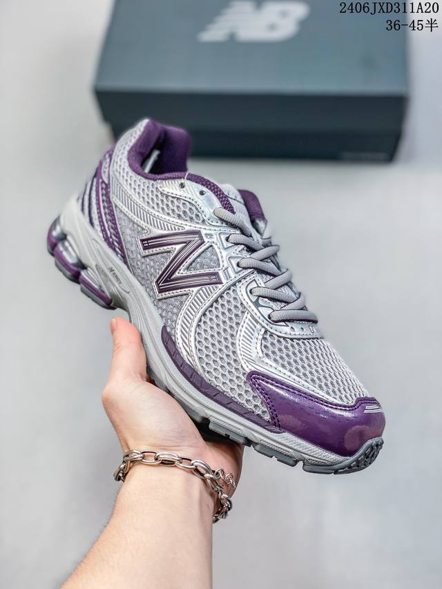 New Balance Nb 860 V2 银灰蓝 男女同款复古运动跑步鞋 Ml860Bb2 尺码36-45半 06Jxd311A20