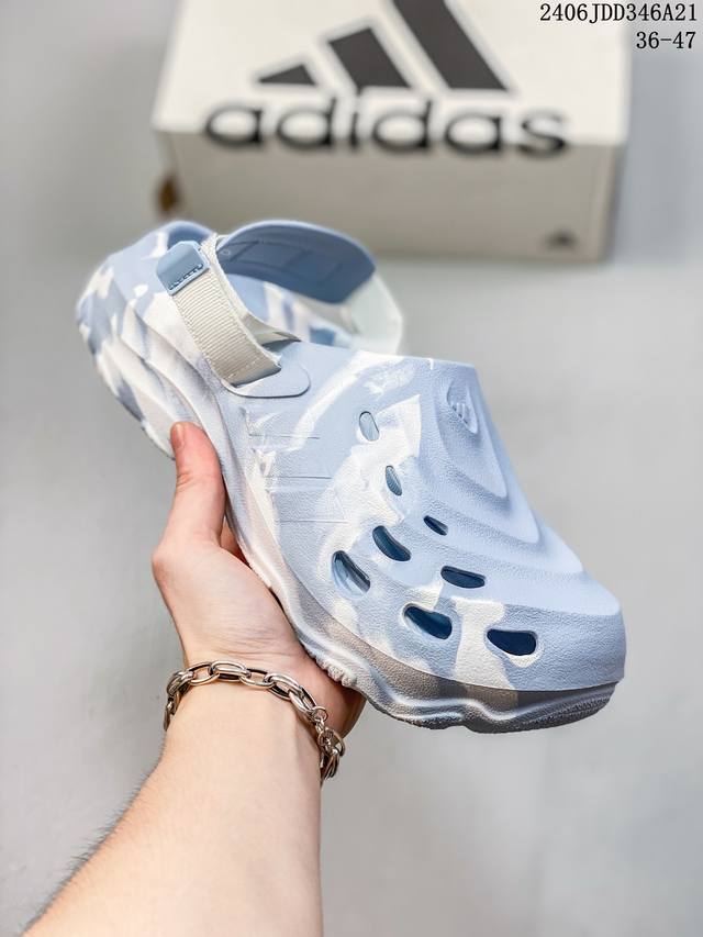 Adidas 阿迪达斯三叶草adifom Adilette 黑白包头男女面包拖鞋凉拖鞋 货号:Fy8970 编码：06Jdd346A21 Size:36～45