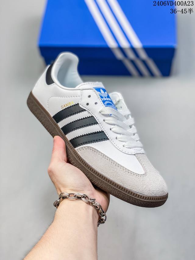 阿迪达斯adidasoriginals Wb Pony Tonal Samba 桑巴舞系列绅士德训足球风百搭低帮休闲运动板鞋 货号:Ie05 编码：06Vd40