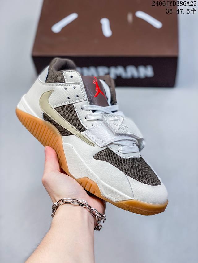 Travis Scottjordan Jumpman Jack Tr米黑红倒钩篮球鞋fz8117-101尺码:36-47.5半 编码：06Jyd386A23