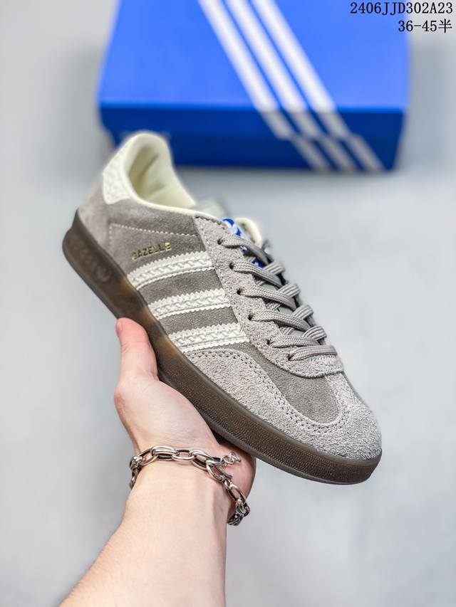 Adidas Handball Spezial 三叶草手球特别版圣帕特里克节联名款 全鞋采用yezzy500一样的皮料 进口长绒皮，特殊工艺技术 原盒包装 牛筋