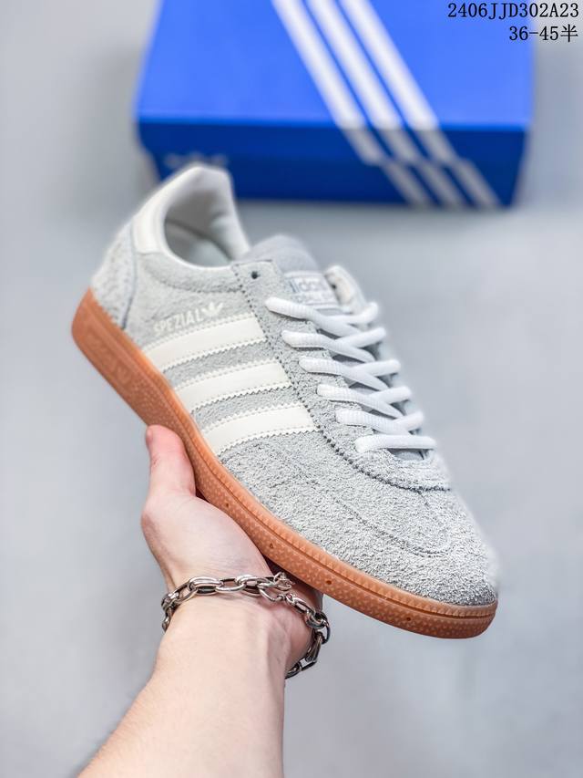 Adidas Handball Spezial 三叶草手球特别版圣帕特里克节联名款 全鞋采用yezzy500一样的皮料 进口长绒皮，特殊工艺技术 原盒包装 牛筋