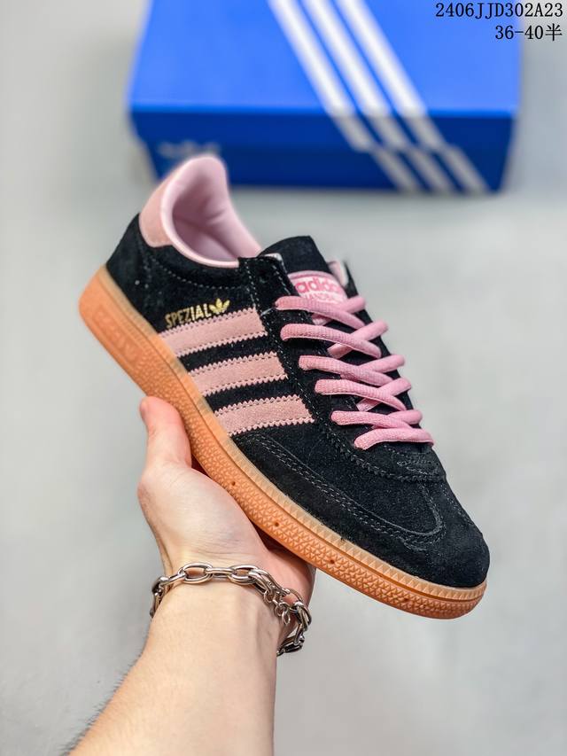 Adidas Handball Spezial 三叶草手球特别版圣帕特里克节联名款 全鞋采用yezzy500一样的皮料 进口长绒皮，特殊工艺技术 原盒包装 牛筋