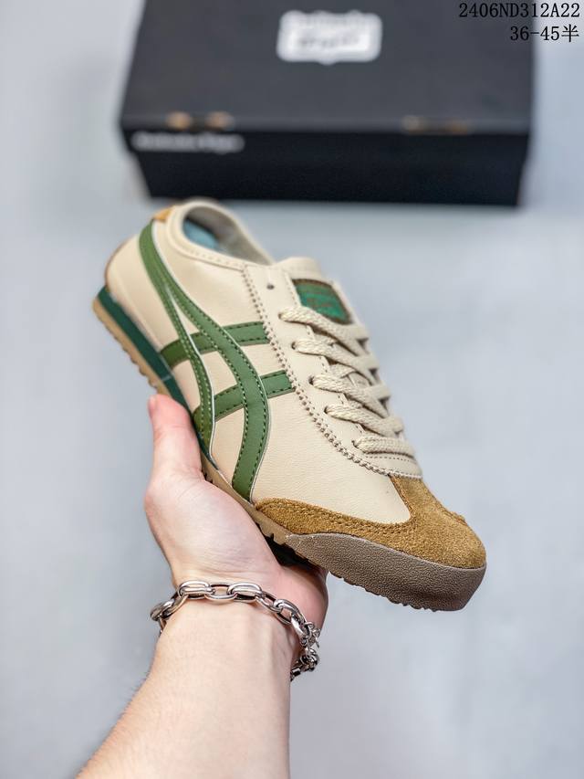 高品质真标亚瑟士 Onitsuka Tiger Tokuten 布面 复古低帮休闲跑鞋 实拍首发 Tokuten的灵感来源于 年代的室内用鞋 T-Toe前足补强