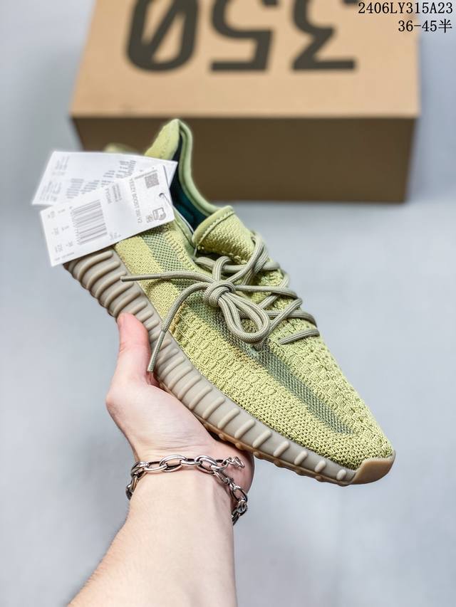 真爆真标 Adidas 阿迪达斯 Yeezy Boost 350 V2 椰子 休闲透气缓震舒适 百搭轻便中底慢跑鞋 椰子鞋经典运动鞋中性跑鞋 06Ly315A2