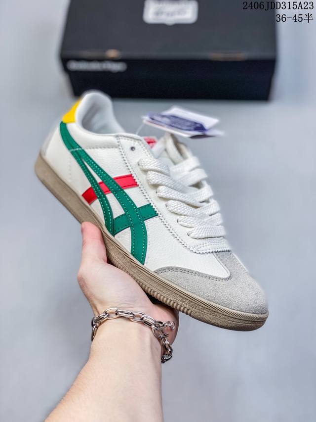 公司级亚瑟士 Onitsuka Tiger Tokuten 布面 复古低帮休闲跑鞋 实拍首发 Tokuten的灵感来源于80年代的室内用鞋 T-Toe前足补强设