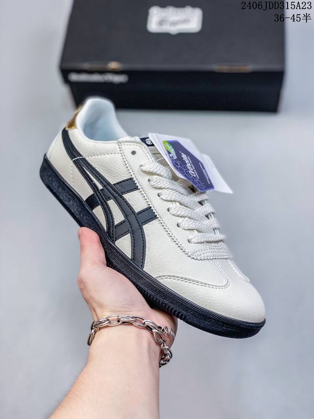 公司级亚瑟士 Onitsuka Tiger Tokuten 布面 复古低帮休闲跑鞋 实拍首发 Tokuten的灵感来源于80年代的室内用鞋 T-Toe前足补强设