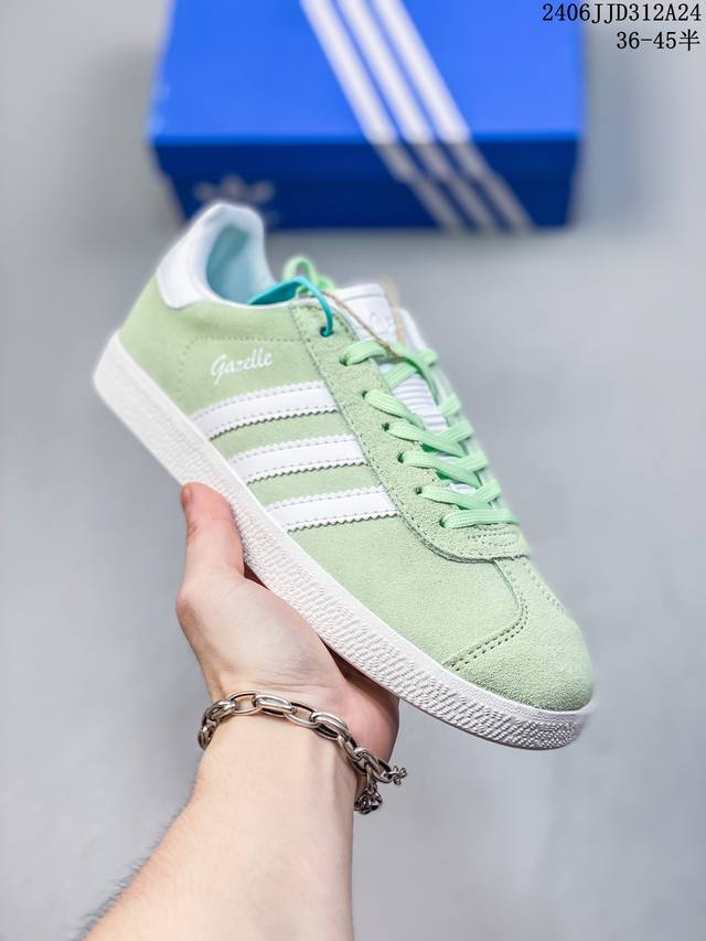 阿迪达斯adidas Originals Samba Vegan Og桑巴舞系列绅士德训足球风百搭低帮休闲运动板鞋 Ie7013 码数：36 36.5 37 3