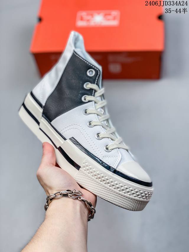 Converse匡威2024秋季高帮休闲鞋百搭女款帆布鞋a08237C尺码35 36 36.5 37 37.5 38 39 39.5 40 41 41.5 42