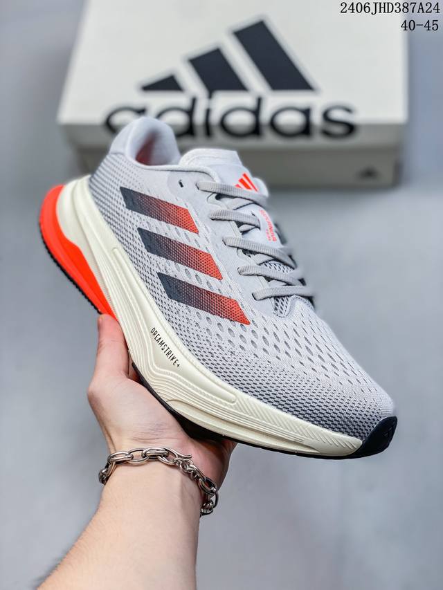 阿迪达斯adidas Supernova Rise M 超新星增强系列低帮轻量透气休闲运动慢跑鞋，40-45 06Jhd387A24