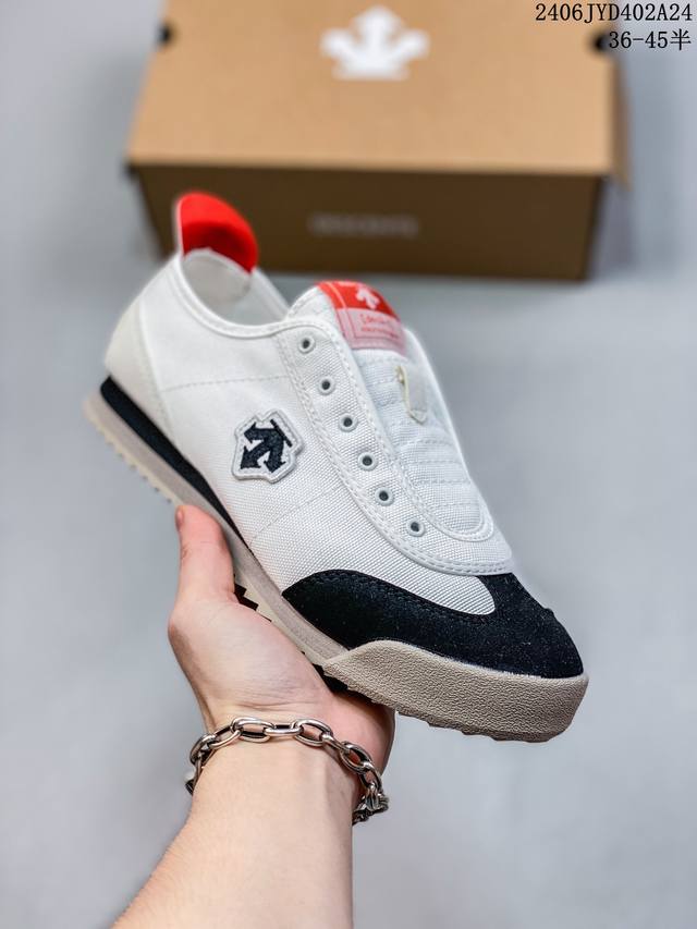 Descente Chron 迪桑特复古休闲鞋 一脚蹬 帆布材质 公司级真标 Size:36-45码 #06Jyd402A24