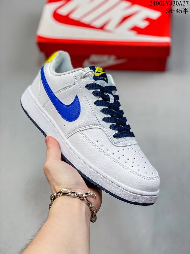 Nike Air Force 1 Low 周年白蓝勾生胶 空军一号低帮运动休闲板鞋 官方同步 原装级别 原楦头原纸板 打造纯正空军版型#专注外贸渠道 全掌内置蜂