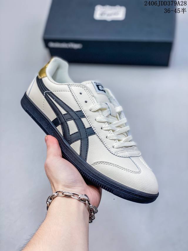 公司级亚瑟士 Onitsuka Tiger Tokuten 复古低帮休闲跑鞋 实拍首发 Tokuten的灵感来源于80年代的室内用鞋 T-Toe前足补强设计 室