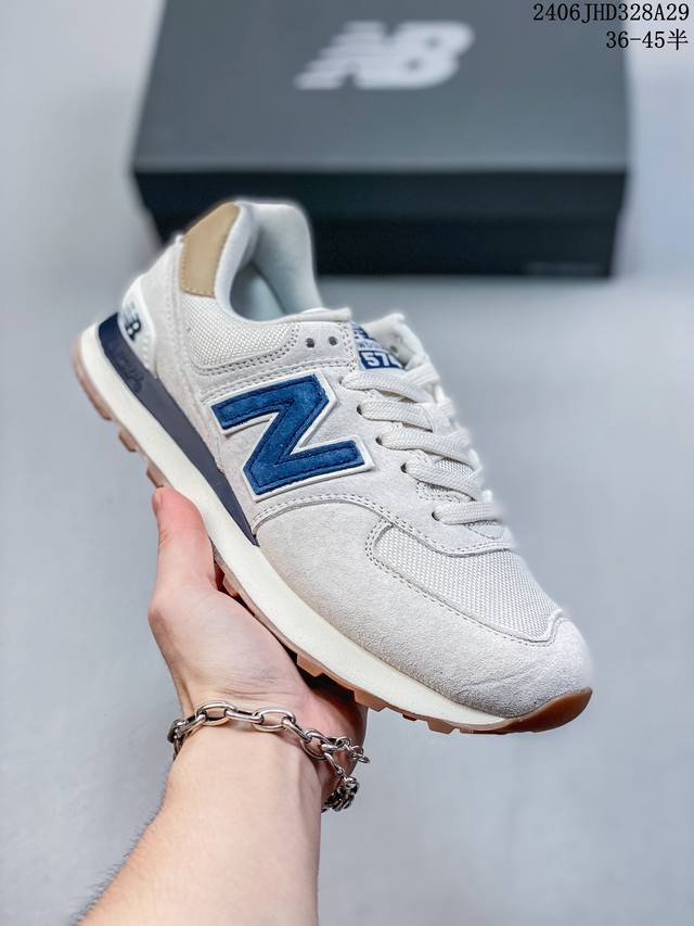 新百伦 New Balance 574系列 低帮复古慢跑鞋 市售最高版本encap缓震中底原盒原标 天猫京东平台专供 早期外围实体充正案例无数，外贸客户指定订单