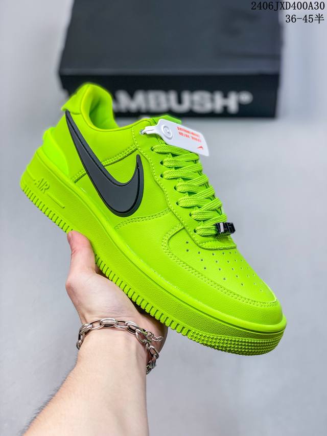 Ambush X Nk Air Force 1‘07 Low ”Phantom“ 联名款 空军一号低帮休闲板鞋 货号:Dv3464-001 #鞋款鞋身以及内衬均