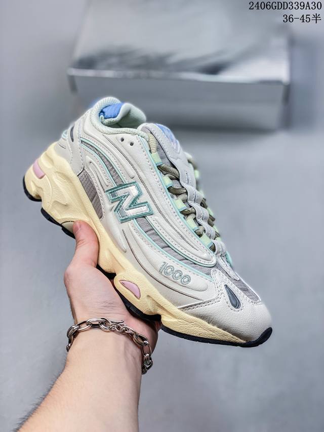 New Balance M1000 复古跑鞋 纯原版本 区别错误杀猪版本 符合潮流趋势的复古老爹鞋型 采用硬质牛剖革拼接透气网眼衬垫织物鞋面材质t-Beam大底