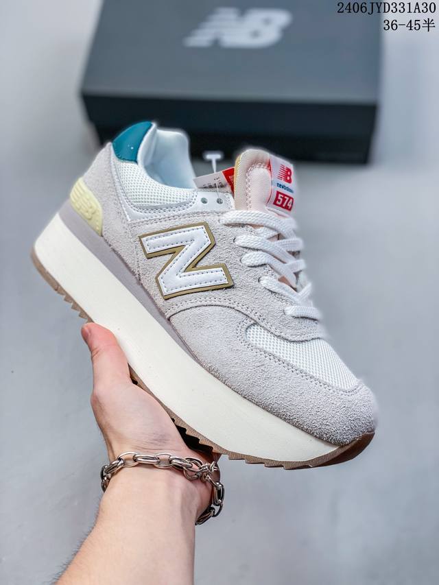 公司级新百伦new Balance Wl574 增高鞋系列 材质细节鞋标处理满满 原版楦型 高弹eva大底 鞋垫 还原正品脚感 完美走线 Encap减震中底 货