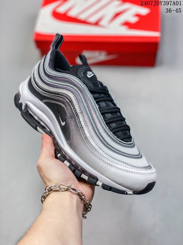 Nike 耐克 Air Max 97 时尚百搭耐磨防滑 真空气垫子弹头跑步鞋 货号：Jdy002A19 尺码：36-45 07Jdy397A02