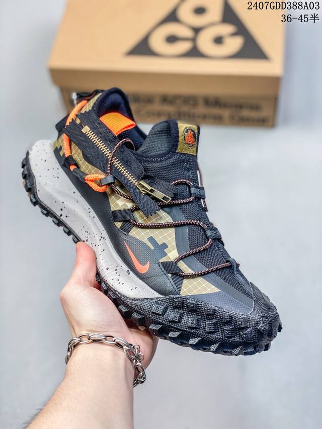 Nike Acg Mountain Fly Low Gtx Se 机能风格 采用匠心设计，打造耐穿迅疾风格，让你在沙漠、峡谷和深山中探险时也能像在城市一般轻松自